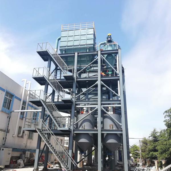 青島某上市環(huán)保科技公司 硅酸鋁氣流分級(jí)機(jī)生產(chǎn)線(xiàn)